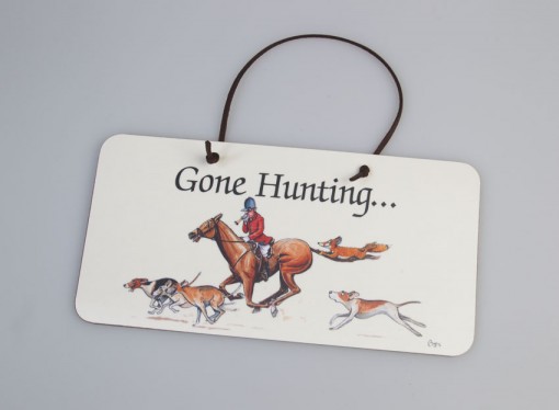 Gone Hunting Door Hanger Bryn