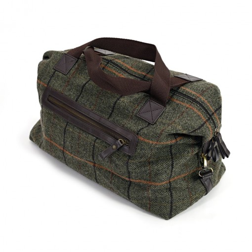 Travel Bag dark green & rust